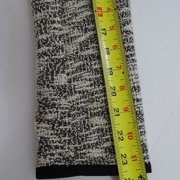 Cartonnier Anthoropologie Black White Tweed Blazer Jacket Women Size 10 Work - Picture 10 of 11